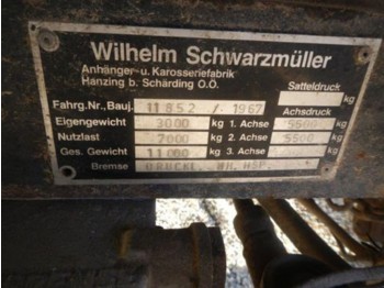 Schwarzmüller 2-Achsanhänger 2350x6000 Privatverkauf - المقطورة الزراعية