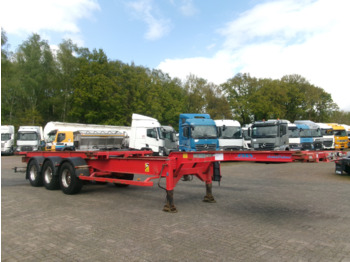 Asca 3-axle container trailer 20-40-45 ft + hydraulics - نصف مقطورة لنقل الحاويات: صورة 2