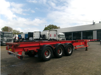 Asca 3-axle container trailer 20-40-45 ft + hydraulics - نصف مقطورة لنقل الحاويات: صورة 4