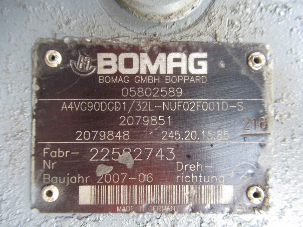 مضخة هيدروليكية - آلات البناء Bomag A4VG90DGD1/32L-NUF02F001D-S -: صورة 4