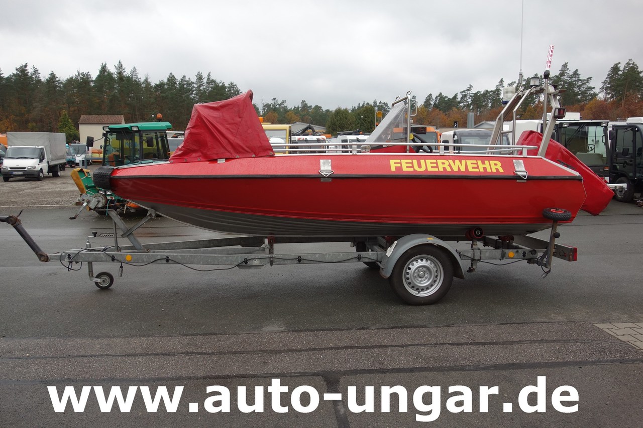 سيارة إطفاء Buster Boot Fiskas RTB Alu Feuerwehrboot Mehrzweckboot Buster L Fiskars 50PS mit Anhänger: صورة 4
