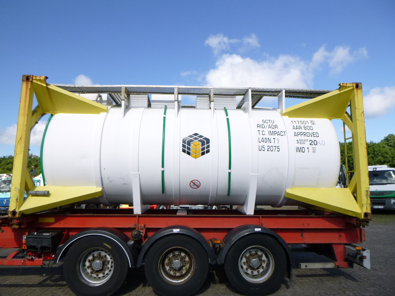 صهريج حاوية, نصف مقطورة CPV Tank container IMO 1 / L4DN / 20 ft / 17.5 m3 / 1 comp: صورة 5