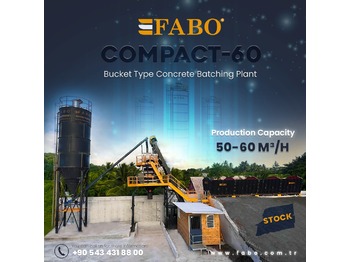 FABO SKIP SYSTEM CONCRETE BATCHING PLANT | 60m3/h Capacity  | Ready in Stock - مصنع الخرسانة