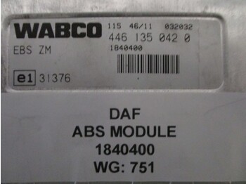 النظام الكهربائي DAF 1840400 ABS MODULE: صورة 2