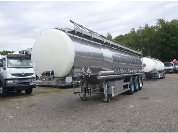 نصف مقطورة صهريج لنقل الكيماويات Dijkstra Chemical tank inox 37.5 m3 / 5 comp: صورة 1