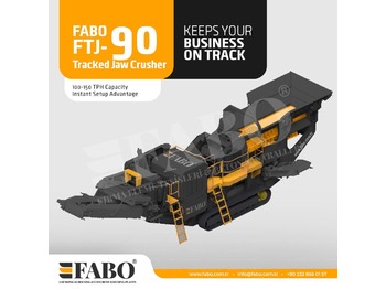 جديدة كسارة متحركه FABO FTJ-90 Tracked Jaw Crusher: صورة 1