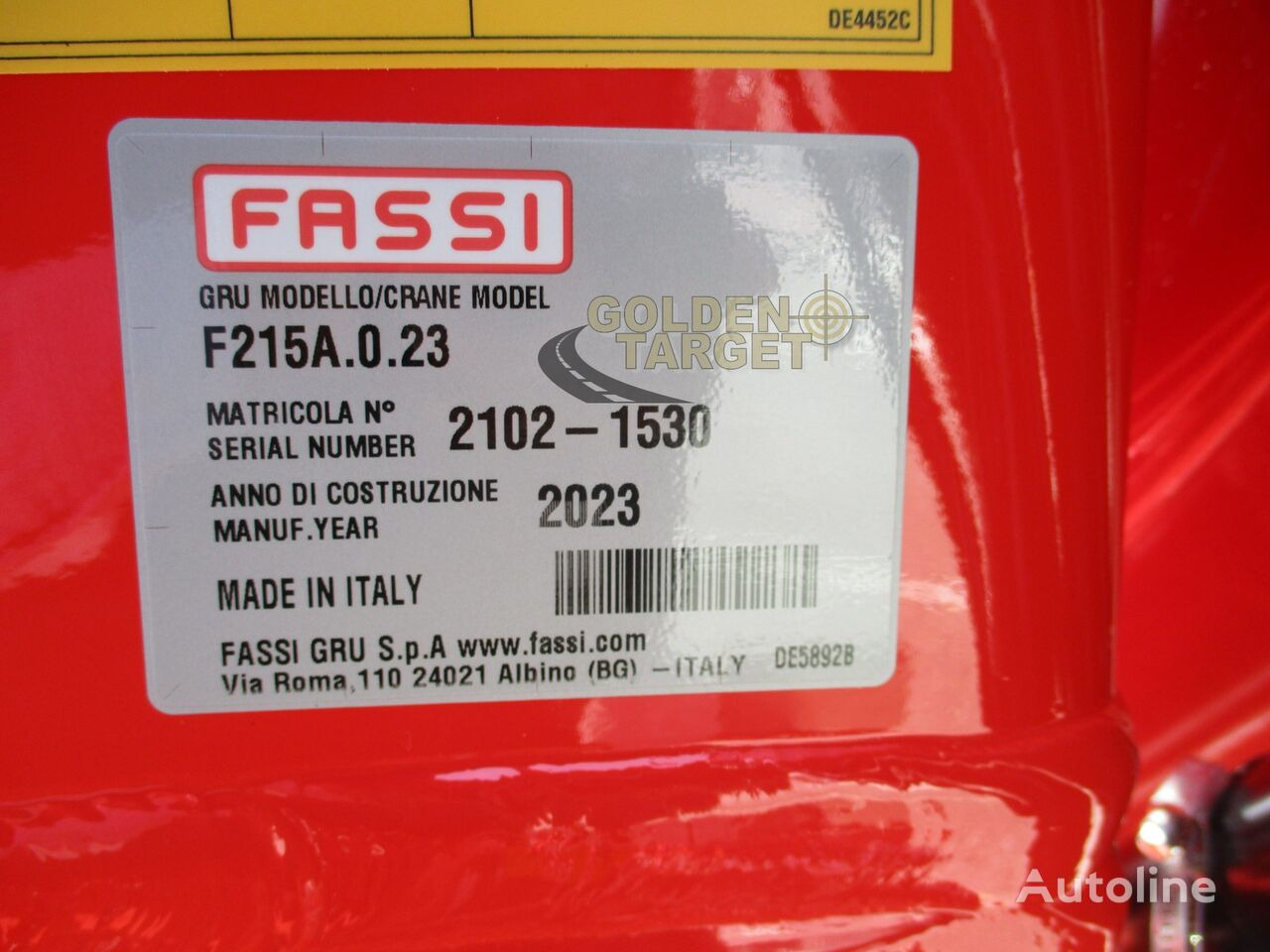 ونش كرين - شاحنة Fassi F215A.0.23: صورة 9