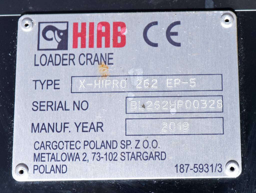 ونش كرين - شاحنة Hiab X-HIPRO 262 EP-5 CD: صورة 7