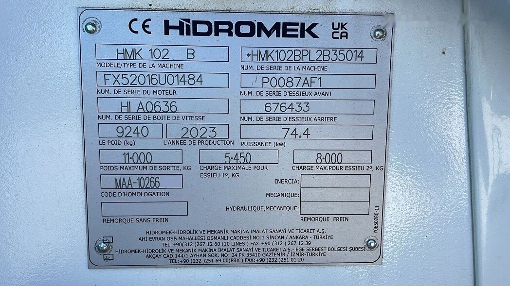 جديدة جرافة حفار Hidromek HMK102B Alpha K4 - Tier3 - NOT FOR SALE IN THE EU/NO CE MARKING: صورة 34