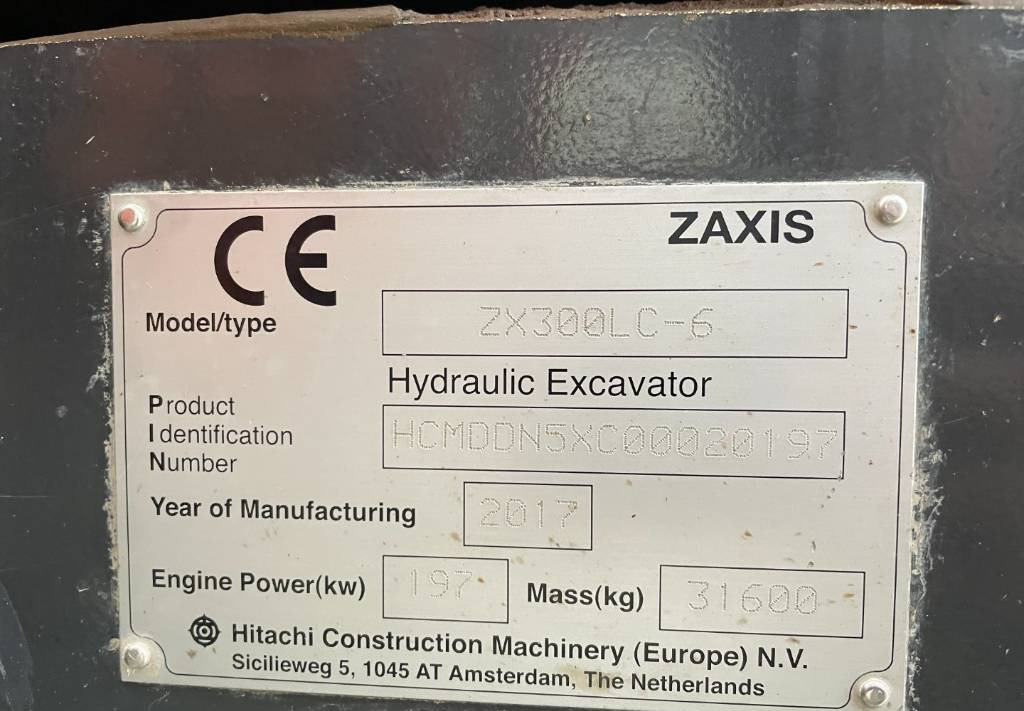 حفار زحاف Hitachi ZX 300 LC-6 -- ZX300 LC-6: صورة 13
