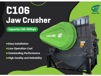 Kinglink NEW C106 Hydraulic Jaw Crusher for Hard stone - كسارة فكية: صورة 1