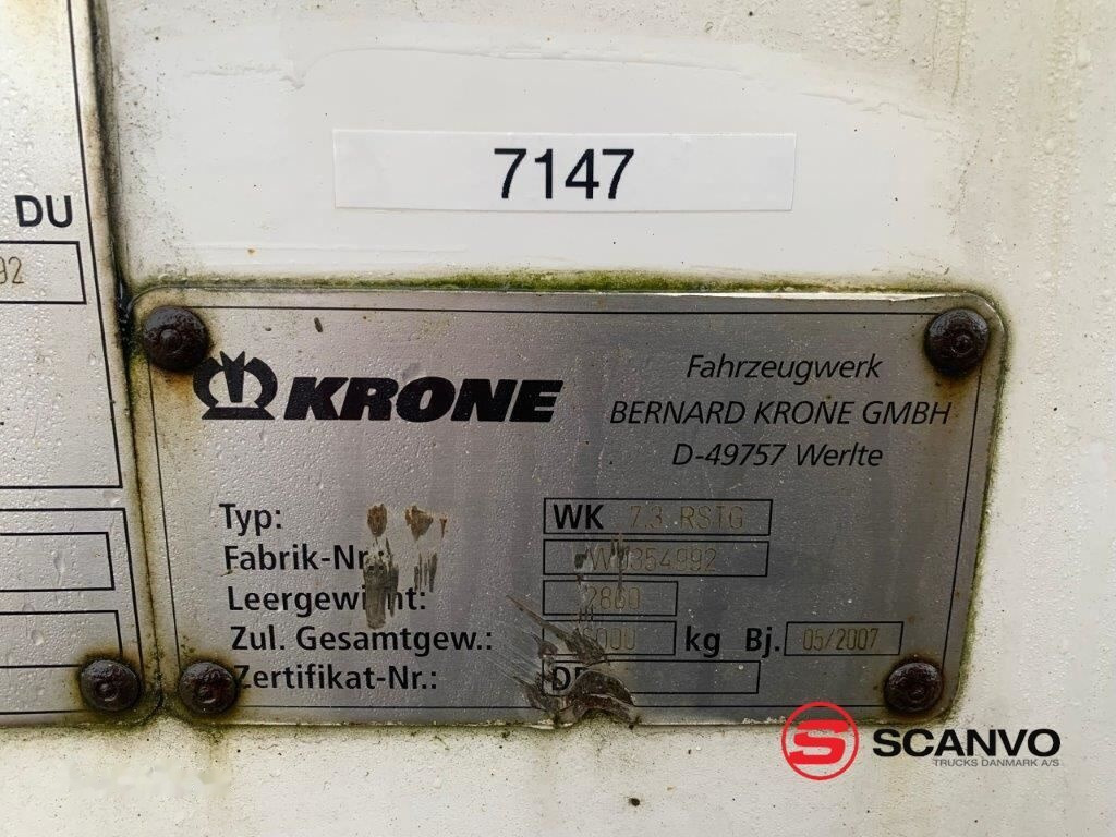 حاوية قابلة للتبديل- صندوق Krone WK 7,3 RSTG 7450 mm med rulleport: صورة 9