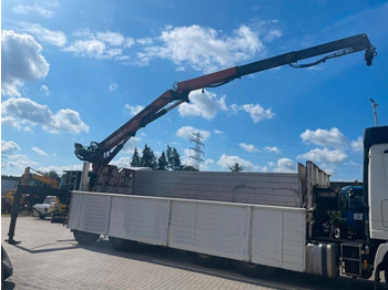 Langendorf SSH 20/25 Kalksandsteinauflieger/Kran  - نصف مقطورة مسطحة