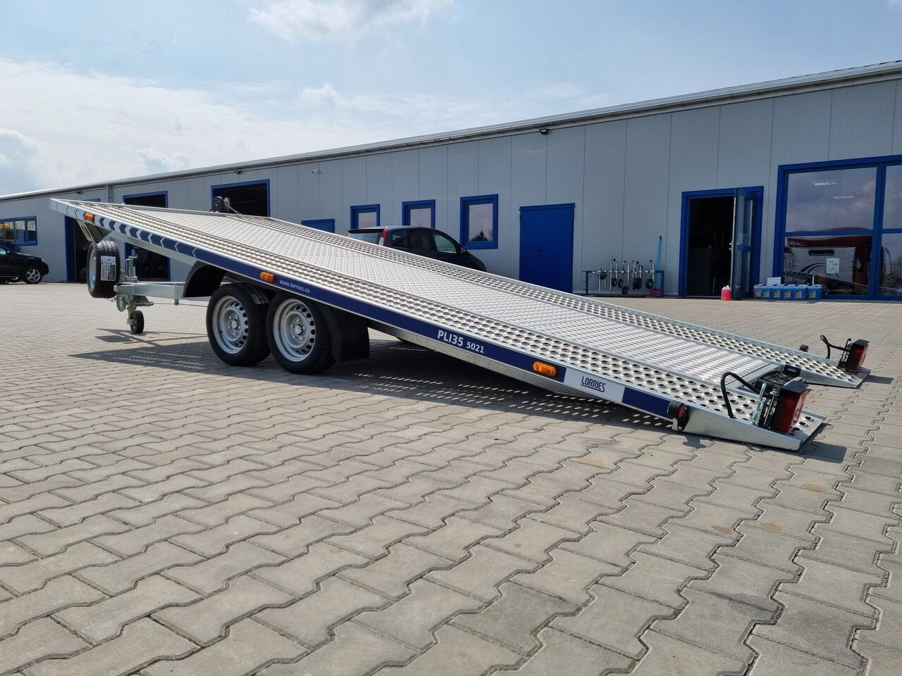جديدة مقطورة شحن نقل السيارات Lorries PLI-35 5021 car trailer 3.5t GVW tilting platform 500 x 210 cm: صورة 14