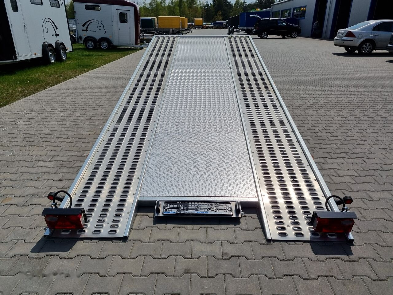 جديدة مقطورة شحن نقل السيارات Lorries PLI-35 5021 car trailer 3.5t GVW tilting platform 500 x 210 cm: صورة 15
