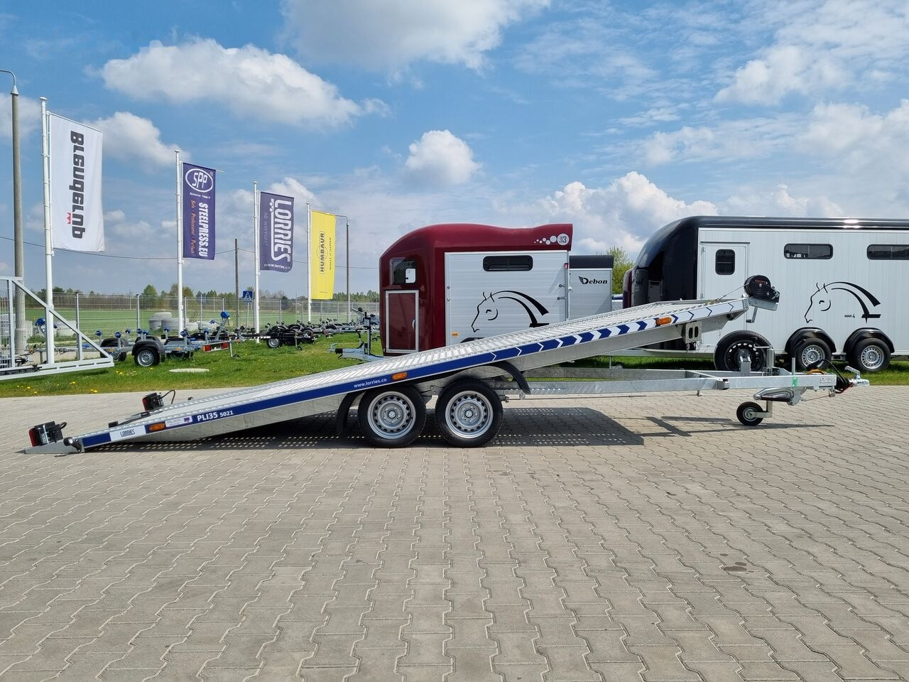 جديدة مقطورة شحن نقل السيارات Lorries PLI-35 5021 car trailer 3.5t GVW tilting platform 500 x 210 cm: صورة 21