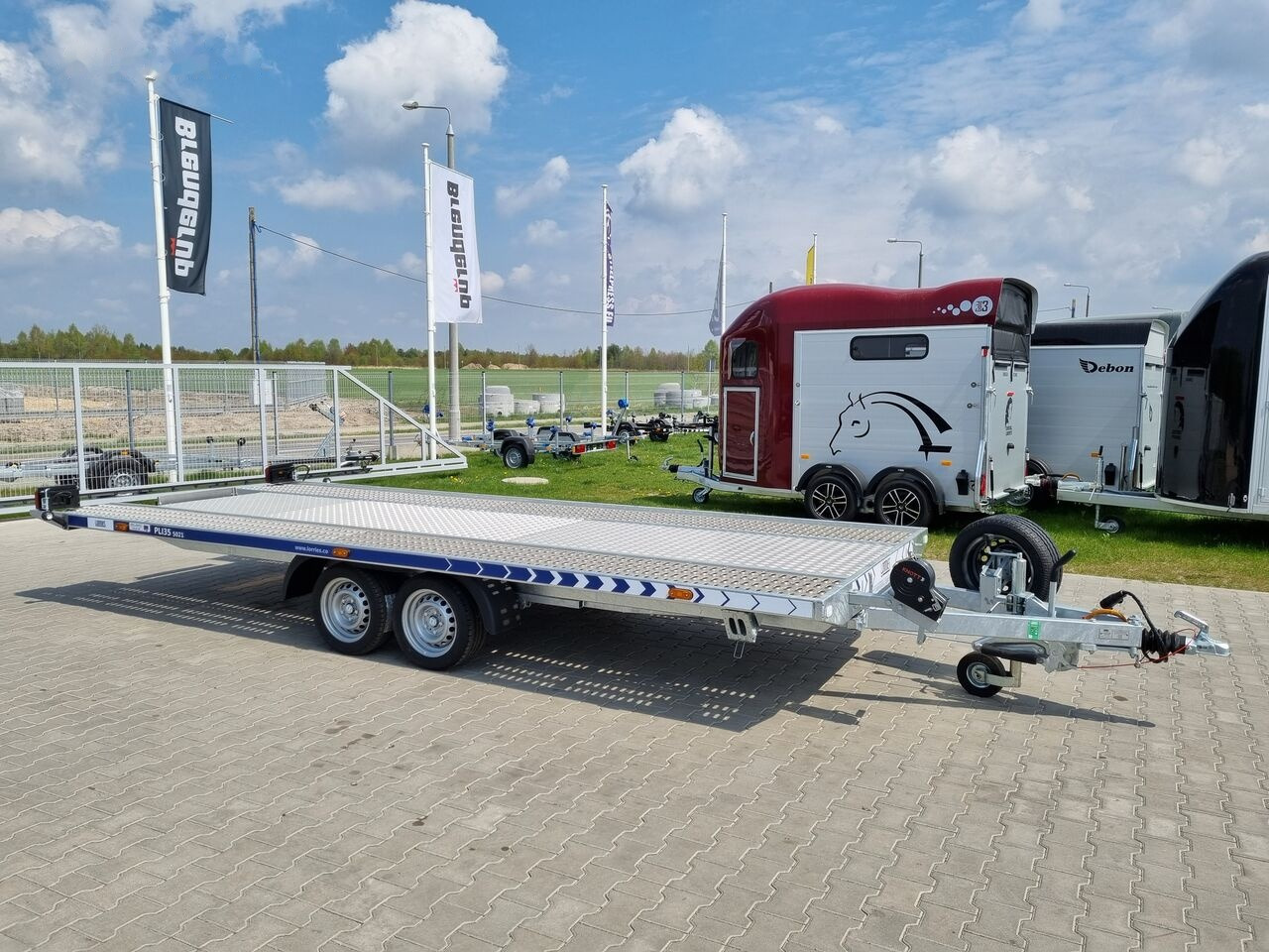 جديدة مقطورة شحن نقل السيارات Lorries PLI-35 5021 car trailer 3.5t GVW tilting platform 500 x 210 cm: صورة 6