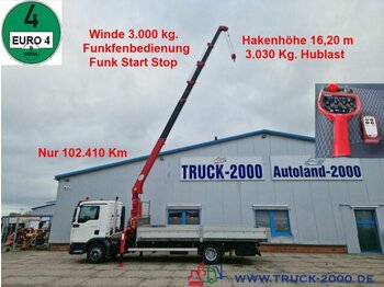 شاحنة كرين MAN TGL12.240 Montage-Dachdecker Kran+Winde 3 Tonnen: صورة 1
