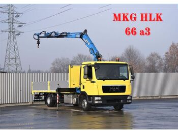شاحنة كرين MAN TGL 12.220 Pritsche 6,10 m+MKG HLK 66a3/FUNK: صورة 1