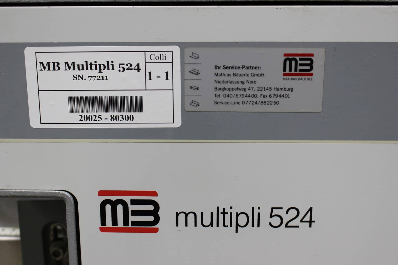 آلات الطباعة MB Baeuerle Multipli-CAS 52/4: صورة 7