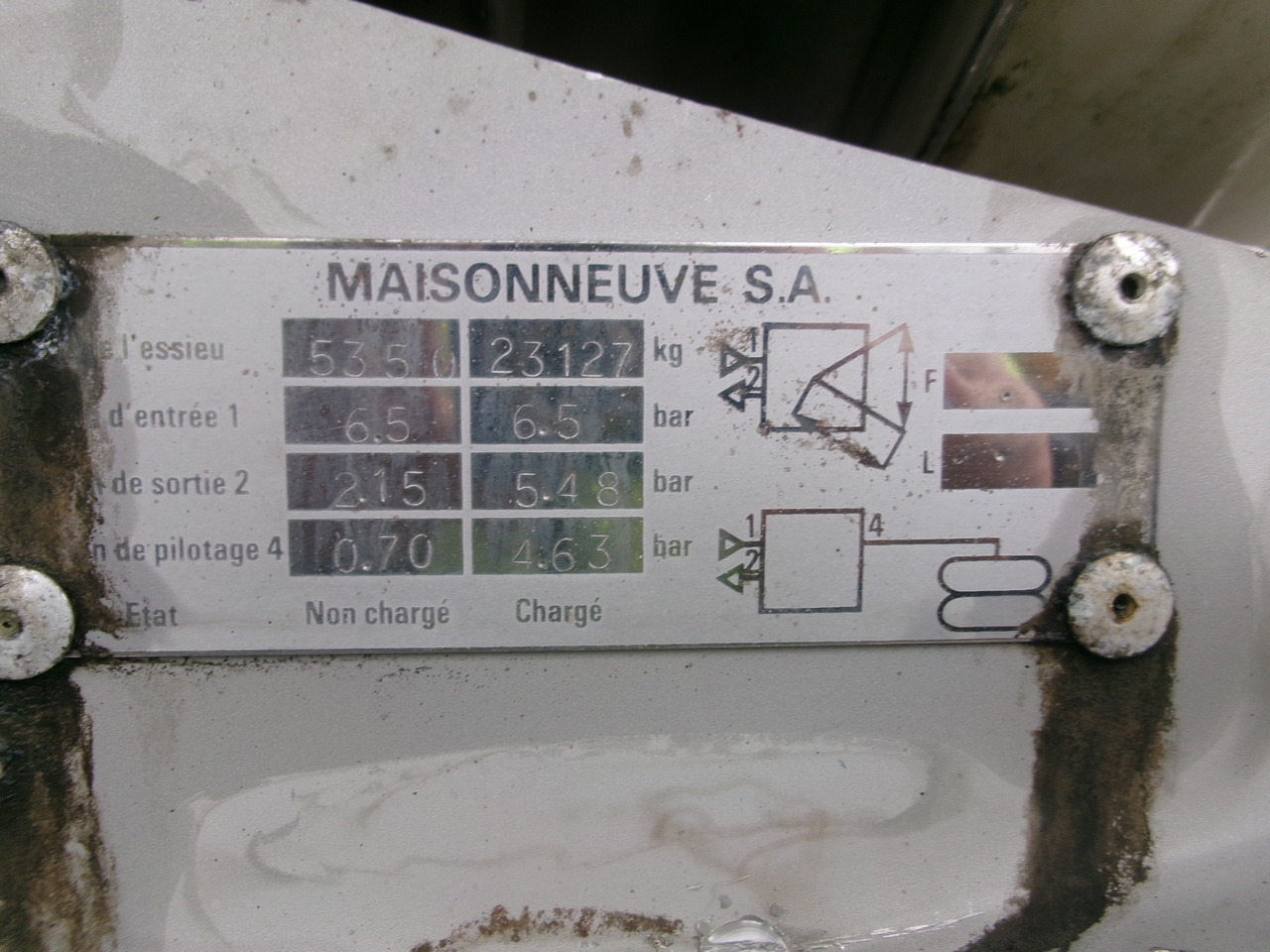 نصف مقطورة صهريج لنقل الكيماويات Maisonneuve Chemical tank inox 22.3 m3 / 1 comp: صورة 35
