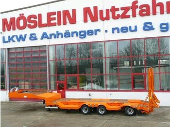 جديدة عربة منخفضة مسطحة نصف مقطورة لنقل المعدات الثقيلة Möslein Satteltieflader mit Radmulden: صورة 1