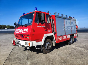  - STEYR 791 4x4 Feuerwehr Kran, Seilwinde & Lichtmast - سيارة إطفاء