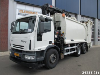 Ginaf C 3127 Hiab 21 ton/meter Kran - شاحنة النفايات