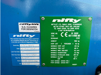 Niftylift hr17 N Hybrid - معدات الوصول: صورة 3