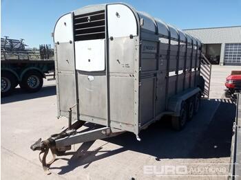 مقطورة نقل المواشي Nugent 14' x 6' Tri Axle Livestock Trailer: صورة 1
