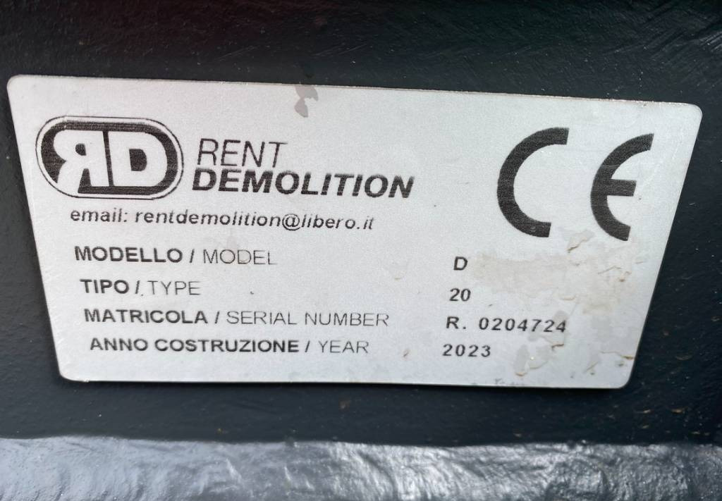 مقص الهدم Rent Demolition D20 Hydraulic Pulverizer Shear 21~29T New Unused: صورة 10