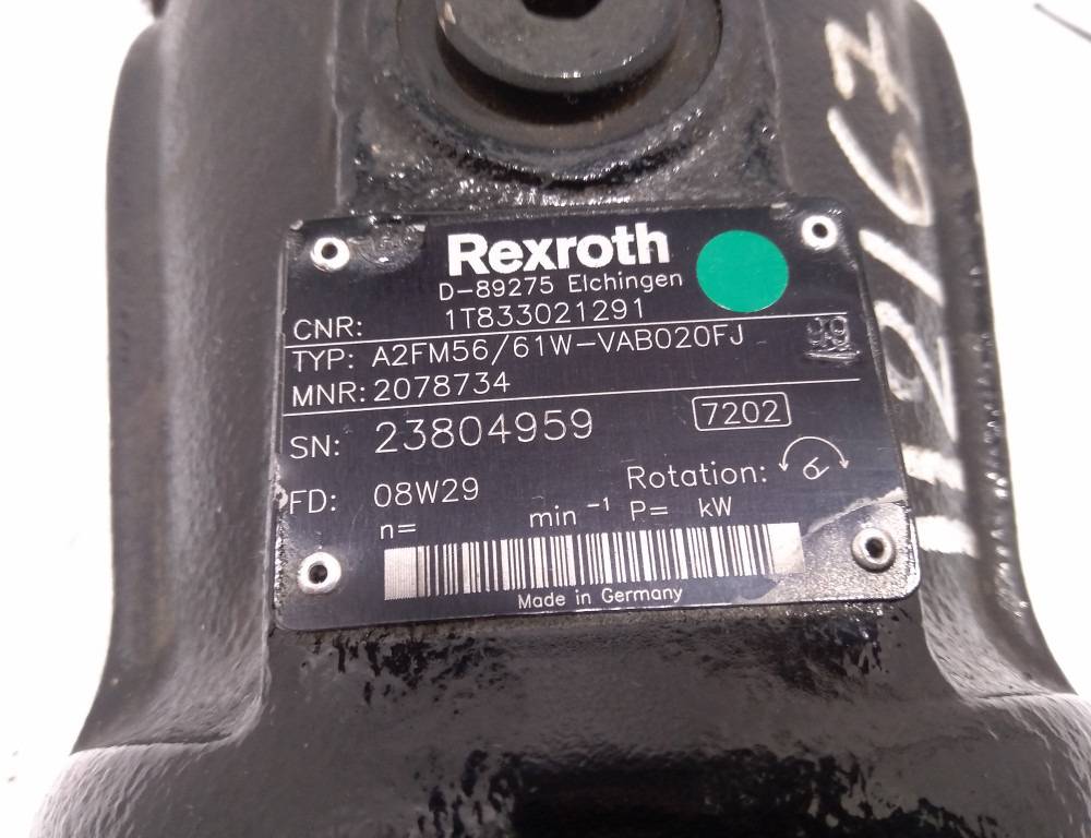 محرك سوينغ - آلات البناء Rexroth A2FM56/61W-VAB020F1 -: صورة 5