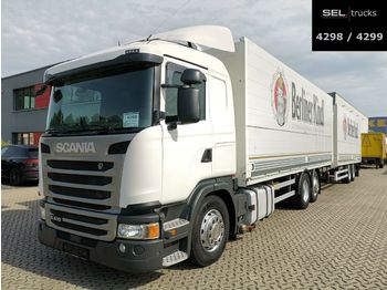 شاحنة المشروبات Scania G 410 / Retarder / Lift-Lenkachse / with trailer: صورة 1
