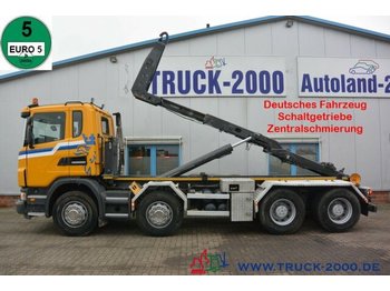 شاحنة ذات خطاف Scania G 480 8x4 Knick-Schub Haken 24 Tonnen Retarder: صورة 1