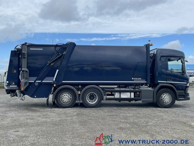 شاحنة النفايات لنقل القمامة Scania P320 6x2 Faun Variopress 22m³+Zoeller Schüttung: صورة 13