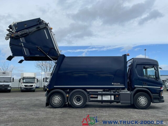 شاحنة النفايات لنقل القمامة Scania P320 6x2 Faun Variopress 22m³+Zoeller Schüttung: صورة 11