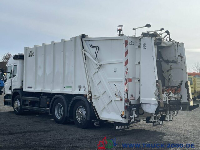 شاحنة النفايات لنقل القمامة Scania P320 Haller 21m³ Schüttung C-Trace Ident.4 Sitze: صورة 9