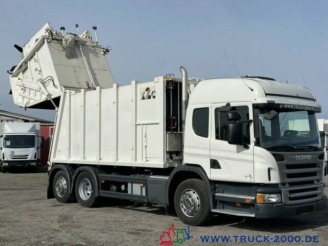 شاحنة النفايات لنقل القمامة Scania P320 Haller 21m³ Schüttung C-Trace Ident.4 Sitze: صورة 11