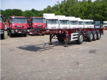 Dennison 3+1 axle 2 x 20 ft combi trailer - نصف مقطورة لنقل الحاويات