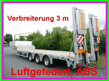 Möslein 3 Achs Satteltieflader, Luftgefedert - عربة منخفضة مسطحة نصف مقطورة
