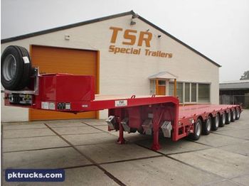 TSR 7-axle extendable - عربة منخفضة مسطحة نصف مقطورة