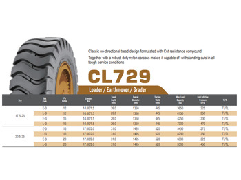 WESTLAKE 20.5-25-20PR[CL729W]WESTLAKE&SET - إطارات