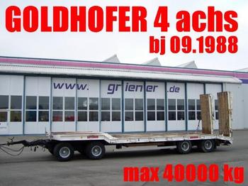 Goldhofer TU4 2 x 2 31/80 BLATT / HYDR. RAMPEN 40 TO. max - مقطورة مسطحة منخفضة