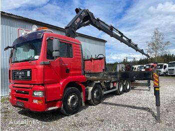 شاحنات مسطحة MAN TGA 35.430, 8x2 CRANE TRUCK