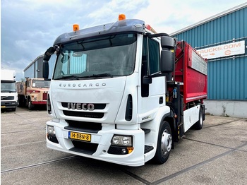 Iveco EUROCARGO 160E20 CNG (ONLY 196.000 KM) KIPPER / PALFINGER CRANE (CNG / AUTOMATIC GEARBOX / RETARDER / AIRCONDITIOING / FULL STEE - شاحنة قلاب
