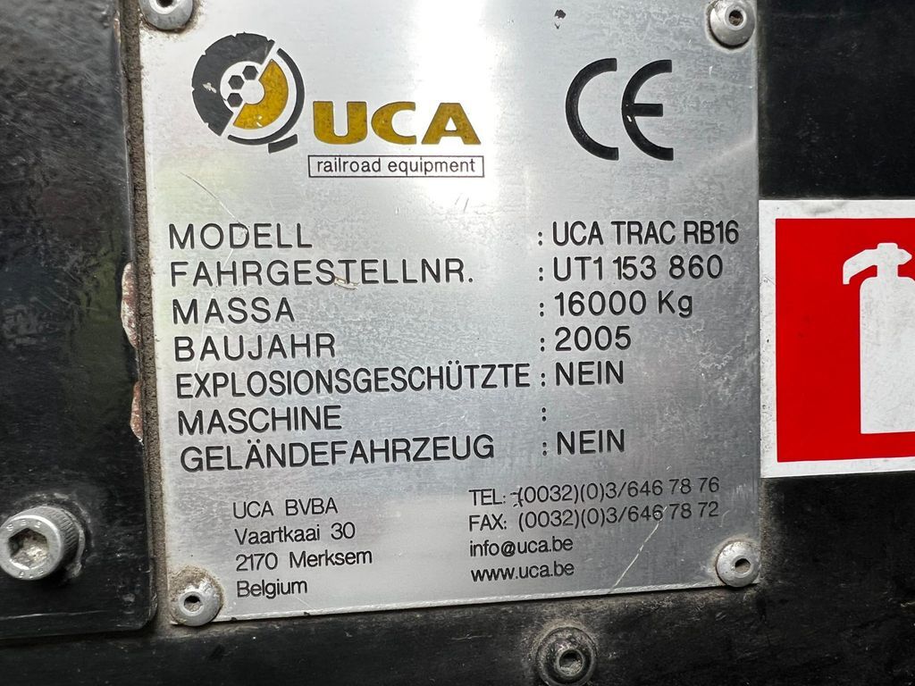 آلات البناء UCA Trac RB16,JCB Zweiwegfahrzeug, rail+road: صورة 8