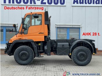 شاحنة هيكل كابينة, آلية المنفعة/ مركبة خاصة Unimog U400 4x4 Zapfwelle Hydraulik V. + H. AHK 28 t.: صورة 1
