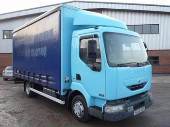 RENAULT MIDLUM 7.5 TONNE CURTAINSIDE 2002 -RHD - شاحنة مغلقة الصندوق