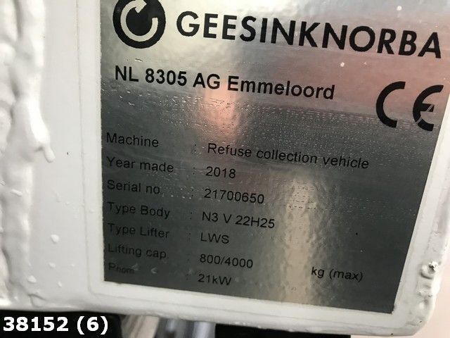 شاحنة النفايات Volvo FE 320 GeesinkNorba: صورة 15