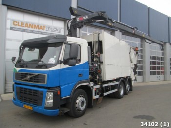 شاحنة النفايات Volvo FM9 with Hiab 19 ton/meter crane: صورة 1